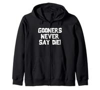 Gooners Never Say Die! - Divertente dicendo novità Gooning Guys Men Felpa con Cappuccio
