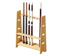 GOOPEEG Borse da Golf e Accessori Porta Stecche da Biliardo in Legno Pavimento, Canna Pesca Golf Rack(49.4x16.6cm)