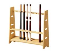 GOOPEEG Borse da Golf e Accessori Porta Stecche da Biliardo in Legno Pavimento, Canna Pesca Golf Rack(61.4x16.6cm)