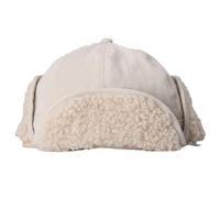 GOOPEEG Caldo Berretto Morbido Cappelli Invernali Unisex Cappello da Pilota Invernale Caldo con Patta in Agnello Sport all'Aria(White)