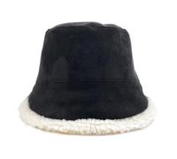 GOOPEEG Caldo Berretto Morbido Cappello da Pescatore Invernale con Caldo Spesso Donna in Pile per La Festa Quotidiana Sport all'Aria(Black)