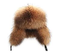 GOOPEEG Caldo Berretto Morbido Cappello Lavorato A Maglia da Uomo Invernale ， Berretto Sci di Pelliccia Russo Caldo Sport all'Aria