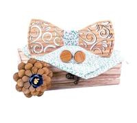 GOOPEEG Cravatta Elegante Cravatta Da Sposo, Camicia, Uomo, Matrimonio, Britannico, Europeo, Americano, Set Di Fiocchi Eleganti Formale Neckties(E)