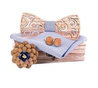 GOOPEEG Cravatta Elegante Cravatta Da Sposo, Camicia, Uomo, Matrimonio, Britannico, Europeo, Americano, Set Di Fiocchi Eleganti Formale Neckties(F)