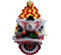 GOOPEEG Danza del Leone, Costume Da Mascotte Di Danza Del Leone Drago Cinese 9 Pollici. Puntelli Spettacolo Capodanno Evento Culturale(B)