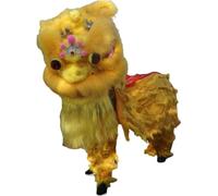 GOOPEEG Danza del Leone, Festival Tradizionale Cinese Danza Del Leone Artigianato Puntelli Per Spettacoli Drago Sport All'aria Aperta Per Adulti Evento Culturale(Yellow)