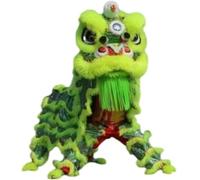 GOOPEEG Danza del Leone, Testa Di Danza Del Leone Cinese Sport All'aria Aperta Drago E Puntelli Lana Evento Culturale(A)