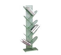 GOOPEEG Libreria Scaffale Ufficio, Cucina, Libreria con armadio ad albero a 9 livelli Scaffale di stoccaggio compatto Griglia metallica in piedi per libri piccolo spazio Industriale(Grün)