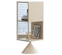 GOOPEEG Libreria Scaffale Ufficio, Cucina, Librerie In Legno Scaffale Per Libri Girevole A 360° Per Da Terra Industriale(30x30x78cm)