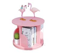 GOOPEEG Libreria Scaffale Ufficio, Cucina, Scaffale Da Scrivania Girevole A 360 Gradi Organizer Portaoggetti Per Ufficio A Casa Decorazione Porta Autoportante Industriale(Pink)