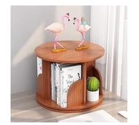 GOOPEEG Libreria Scaffale Ufficio, Cucina, Scaffale Da Scrivania Girevole A 360 Gradi Organizer Portaoggetti Per Ufficio A Casa Decorazione Porta Autoportante Industriale(Teak)