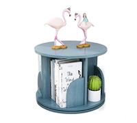 GOOPEEG Libreria Scaffale Ufficio, Cucina, Scaffale Da Scrivania Girevole A 360 Gradi Organizer Portaoggetti Per Ufficio A Casa Decorazione Porta Autoportante Industriale(Blue)