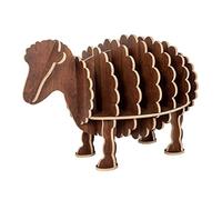 GOOPEEG Libreria Scaffale Ufficio, Cucina, Scaffale Per Libri A Forma Di Pecora Creativa Moda Installazione Facile Per Per Mobili Per La Decorazione Industriale(Walnut)