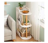 GOOPEEG Libreria Scaffale Ufficio, Cucina, Scaffale Per Libri Ad Angolo Per In Legno Autoportante Per Piccoli Spazi Libreria Per Riporre Oggetti Per L'home Office Industriale(White,3 Tier)