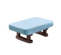 GOOPEEG Ottomano Moderna Poggiapiedi Rettangolare, Sgabello Imbottito, Decorazione For La Casa Sgabello per Divano(Blue)