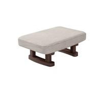 GOOPEEG Ottomano Moderna Poggiapiedi Rettangolare, Sgabello Imbottito, Decorazione For La Casa Sgabello per Divano(Beige)