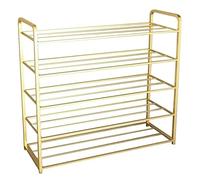 GOOPEEG Scarpiera Ingresso, 5 Tier Metal Shoes Rack Storage Shelf Stackable 24-Pair Freestanding Stand Bdroom Footwear Organizer For Entryway Elegante Espositore