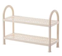 GOOPEEG Scarpiera Ingresso, Scarpiera In Plastica Multistrato Scaffale Per Scarpe Moderno E Minimalista Per La Casa Per Corridoio D'ingresso Stretto Nell'armadio Elegante Espositore(2 Tiers)