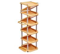 GOOPEEG Scarpiera Ingresso, Semplice Scarpiera Per Uso Domestico Ripiano Per Scarpe Antipolvere Multistrato Piccolo E Stretto Conservazione Economica Elegante Espositore(A)