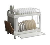 GOOPEEG Scolapiatti,Portautensili Scolapiatti Multifunzionale In Acciaio Inox Ripiano Portaoggetti Da Cucina Organizer Cucina Moderno