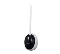 GOOPEEG Scopino per WC, Scopino E Supporto for WC. Testina in Silicone for Pulire Facilmente Gli Angoli Morti. Scopino for WC Scopettino Bagno(Black)