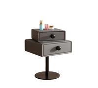 GOOPEEG Tavolino da Caffè, Comodino, Comodino Girevole, Moderno E Semplice, Creativo, For La Camera Da Letto Soggiorno(Dark Gray)