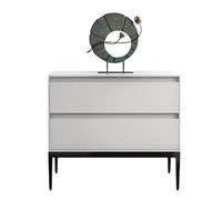 GOOPEEG Tavolino da Caffè, Comodino, Comodino Moderno E Semplice In Legno Camera Da Letto Soggiorno Soggiorno(C,50 * 40 * 50cm)