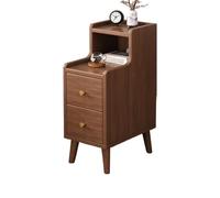 GOOPEEG Tavolino da Caffè, Comodino, Comodino Moderno Semplice Multifunzionale Stretto For Camera Da Letto Soggiorno(Bruin,2pack)