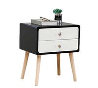 GOOPEEG Tavolino da Caffè, Comodino, Comodino Nordico Minimalista Con Due Cassetti Pratici Mobili Per Camera Da Letto Che Consentono Di Risparmiare Spazio Soggiorno(A)