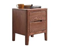 GOOPEEG Tavolino da Caffè, Comodino, Comodino Semplice In Legno Moderno Camera Da Letto Armadio Doppio Cassetto Soggiorno(A)