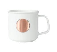 GOOPEEG Tazza Cappuccino, Tazza da caffè Moderna Tazza in Ceramica per tè Tazza da Coppia Vintage-Facile da Pulire Multifunzionale Moka(White)