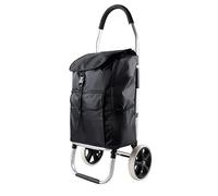GOOPEEG Trolley per la Spesa， Trolley Nero Gonfiabile Ruota Auto Casa Lega di Alluminio Pieghevole Portatile Carrello Anziani Leggero Trolley Spesa on Wheels