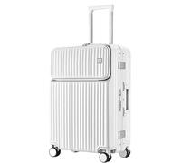 GOOPEEG Valige Bagagli Con Scomparto Tascabile Valigie Rigide Per PC In ABS Con Ruote E TSA Luggage(A,20")