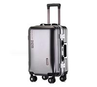 GOOPEEG Valige Bagagli Con Telaio In Alluminio Ricarica USB Composito Multistrato Resistenza All'usura E Ai Graffi Luggage(E,20in)