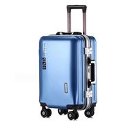 GOOPEEG Valige Bagagli Con Telaio In Alluminio Ricarica USB Composito Multistrato Resistenza All'usura E Ai Graffi Luggage(B,22in)