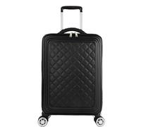 GOOPEEG Valige Bagagli Da Viaggio, Bagagli Robusti E Robusti Con Lato Morbido E Valigie Da Donna Con 4 Ruote Girevoli Luggage(Black,16in)