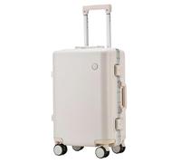 GOOPEEG Valige Bagagli Rigidi Con Telaio In Alluminio, Valigia Con Ruota Universale Senza Cerniera In Policarbonato Luggage(G,24")