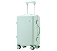 GOOPEEG Valige Bagagli Rigidi Con Telaio In Alluminio, Valigia Con Ruota Universale Senza Cerniera In Policarbonato Luggage(E,20")