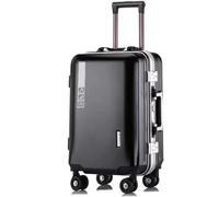 GOOPEEG Valige Bagagli Valigie Composite Resistenti All'usura E Ai Graffi Con Ricarica USB Con Ruote Luggage(E,26 in)