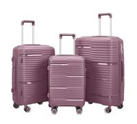 GOOPEEG Valige Bagaglio A Mano Da 3 Pezzi, Bagaglio A Mano Espandibile Con Guscio Rigido, Con Serratura, Valigia Da 20/24/28 Pollici Luggage(B)