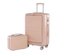 GOOPEEG Valige Bagaglio A Mano Valigia Da 14/20 Pollici Set Da 2 Pezzi Trolley Con Spinner, Valigia Da Viaggio Durevole Luggage(D)