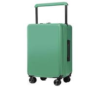 GOOPEEG Valige Interfaccia USB Valigie Trolley Bagagli Ruote Universali Lucchetto A Combinazione Doganale TSA Luggage(Grün,24 in)