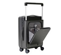 GOOPEEG Valige Leva Di Regolazione A 3 Velocità Bagaglio A Mano Di Grande Capacità Design Con Apertura Frontale Luggage(A,26inch)