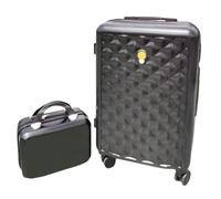 GOOPEEG Valige Set Di Valigie Da 2 Pezzi, Bagaglio A Mano Con Custodie Per Cosmetici Da 14 Pollici. Set Di Valigie Rigide Luggage(A,24in)