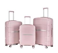 GOOPEEG Valige Set Di Valigie Da 3 Pezzi, Set Di Valigie Rigide Con Ruote Girevoli, Valigie Da Viaggio Leggere Luggage(G)
