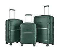 GOOPEEG Valige Set Di Valigie Da 3 Pezzi, Set Di Valigie Rigide Con Ruote Girevoli, Valigie Da Viaggio Leggere Luggage(F)