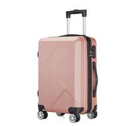 GOOPEEG Valige Valigetta Rigida Per Valigie Con Ruote Girevoli, Ruote Girevoli Guscio Rigido Leggero Luggage(Pink,24in)