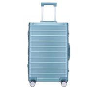 GOOPEEG Valige Valigia Classica Con Telaio In Alluminio Con Lucchetto TSA, Senza Cerniera E Ruote Silenziose Luggage(F,29")