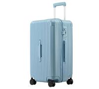 GOOPEEG Valige Valigia Con Lucchetto TSA, Custodia Per PC + ABS Valigetta Per Bagagli Con Ruote Girevoli Leggera Luggage(Blue)