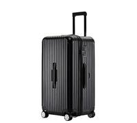 GOOPEEG Valige Valigia Con Lucchetto TSA, Custodia Per PC + ABS Valigetta Per Bagagli Con Ruote Girevoli Leggera Luggage(Black)